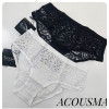 b4-P6446 Acousma Трусики женские кружевные слипы, S-XL, 1 пачка (6 шт)