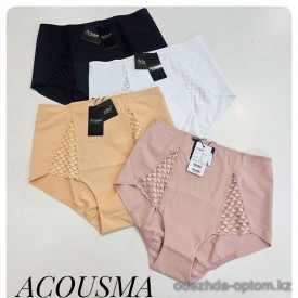 b4-P6547 Acousma Трусики женские высокие, L-3XL, 1 пачка (6 шт)