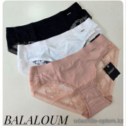 b4-P9461 Balaloum Трусики женские слипы, M-2XL, 1 пачка (6 шт)