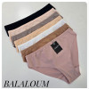 b4-T9438 Balaloum Трусики женские однотонные, M-XL, 1 пачка (6 шт)