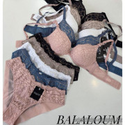 b4-A9430 Balaloum Комплект нижнего белья: бюстгальтер на среднем поролоне и трусики, 1 пачка (6 шт)