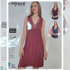 b4-10644 Cotpark Сорочка женская на широких лямках, M-XL, 1 пачка (3 шт)