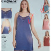 b4-18248 Cotpark Сорочка женская на бретельках, M-XL, 1 пачка (3 шт)