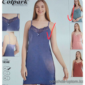 b4-18248 Cotpark Сорочка женская на бретельках, M-XL, 1 пачка (3 шт) b4-18248 Cotpark Сорочка женская на бретельках, M-XL, 1 пачка (3 шт)