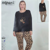 b4-30441 Cotpark Комплект домашней одежды для крупных дам: кофта и штаны, XL-4XL, 1 пачка (4 шт)