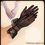 b5-2917 Перчатки женские в сеточку, 1 шт