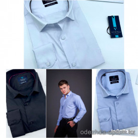 w5-0843 Рубашка мужская на кнопках, большие размеры, 1 шт