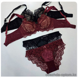 b4-2411 Комплект нижнего белья: бюстгальтер на тонком поролоне и трусики, 1 пачка (6 шт) b4-2411 Комплект нижнего белья: бюстгальтер на тонком поролоне и трусики, 1 пачка (6 шт)