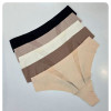 b4-X301 Трусики женские однотонные стринги, M-XL, 1 пачка (10 шт)