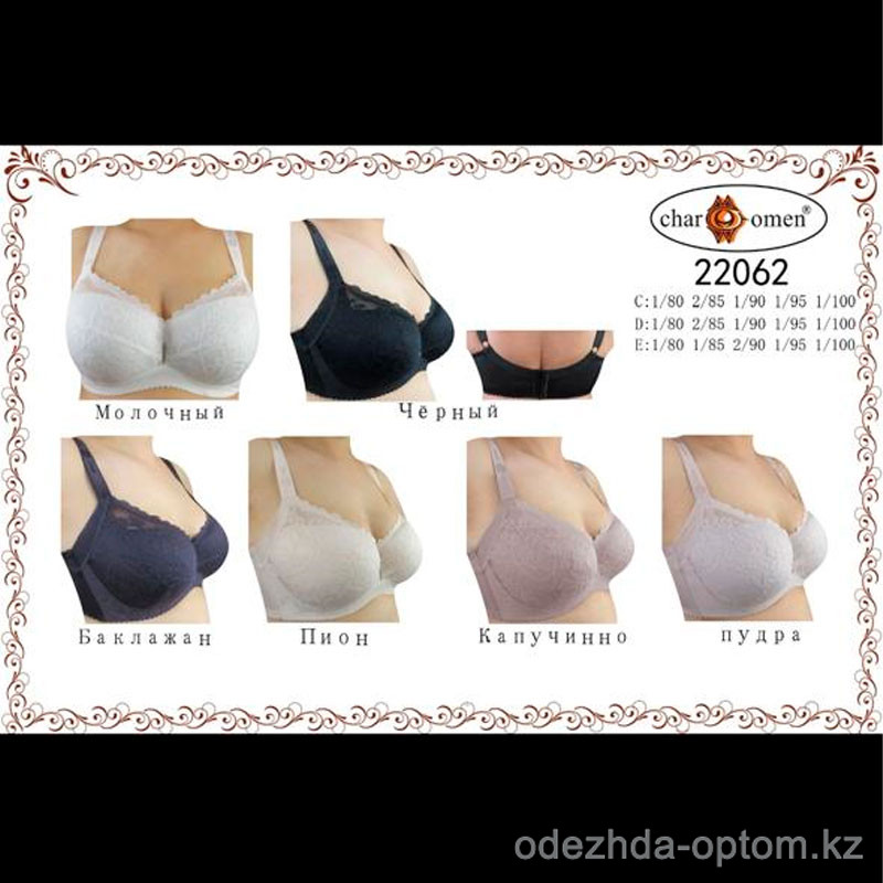 b8-22062 CharmWomen Бюстгальтер кружевной, чашка D, 1 пачка (6 шт) b8-22062 CharmWomen Бюстгальтер кружевной, чашка D, 1 пачка (6 шт)