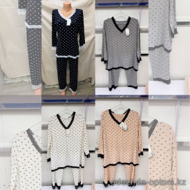 b8-7859 Комплект женской домашней одежды: кофта и штаны, 52-54, 1 пачка (6 шт)