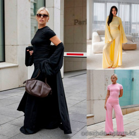 d7-82362 Комплект женской одежды 3в1: накидка, футболка и брюки, стандарт (до 52), 1 пачка (3 шт)