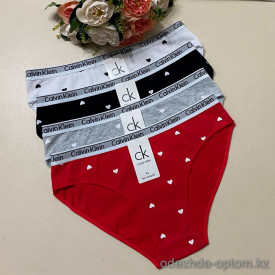 d7-D9205 Трусики женские с сердечками, L-2XL, 1 пачка (12 шт)