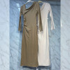 w37-0742 Платье женское однотонное с длинными рукавами, стандарт, 1 шт