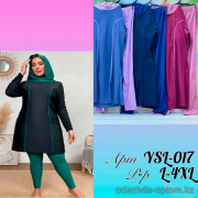 z2-ysl-017 Купальник женский буркини, L-4XL, 1 пачка (5 шт)