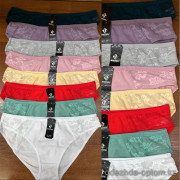 b2-1298 Anttifu Трусики женские однотонные, 42-46, 1 пачка (12 шт)