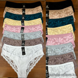 b2-2077 Anttifu Трусики женские однотонные, 44-48, 1 пачка (12 шт)