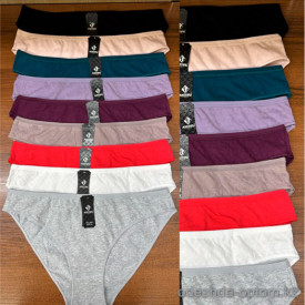 b2-3004 Anttifu Трусики женские однотонные, 44-48, 1 пачка (12 шт)