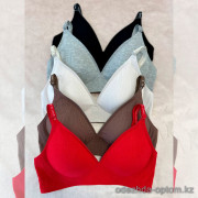 b13-1001-2 Бюстгальтер гладкий с наполнителем, M-XL, 1 пачка (3 шт)