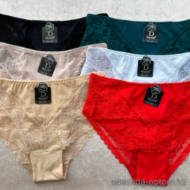 b13-9029 Трусики женские кружевные, XL-3XL, 1 пачка (18 шт)