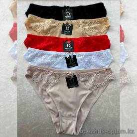 b13-9041 Трусики женские однотонные, XL-3XL, 1 пачка (17 шт)