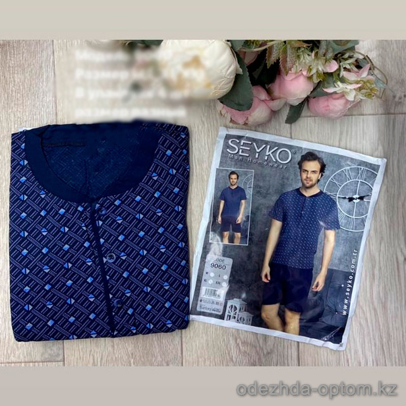 d7-9060 Seyko Комплект мужской домашней одежды: футболка и штаны, M-2XL, 1 пачка (4 шт)