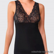 d7-7015 Майка женская с кружевной вставкой, 1 пачка (6 шт)