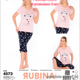 d7-4573 Rubina Комплект женской домашней одежды, М-XL, 1 пачка (3 шт)