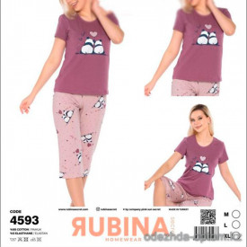 d7-4593 Rubina Комплект женской домашней одежды, М-XL, 1 пачка (3 шт)