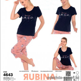 d7-4643 Rubina Комплект женской домашней одежды, М-XL, 1 пачка (3 шт)
