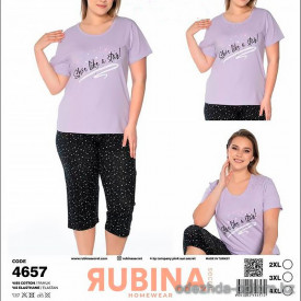 d7-4657 Rubina Комплект домашней одежды для полных дам, 2XL-4XL, 1 пачка (3 шт)