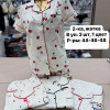 b6-037-025-063-067 Комплект женской пижамы: рубашка и шорты, 44-48, 1 пачка (3 шт)