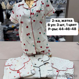 b6-037-025-063-067 Комплект женской пижамы: рубашка и шорты, 44-48, 1 пачка (3 шт) b6-037-025-063-067 Комплект женской пижамы: рубашка и шорты, 44-48, 1 пачка (3 шт)