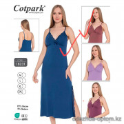 b4-18231 Cotpark Сорочка женская французской длины на бретельках, M-2XL, 1 пачка (4 шт)