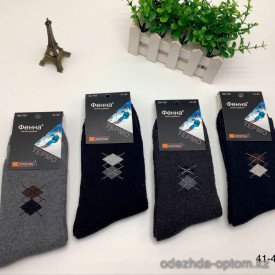 n5-ZA-707-6 Носки мужские махровые, 41-47, 1 пачка (12 пар)