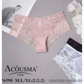 b4-6598-1 Acousma Трусики женские однотонные, M-XL, 1 пачка (6 шт) b4-6598-1 Acousma Трусики женские однотонные, M-XL, 1 пачка (6 шт)