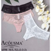 b4-6598-2 Acousma Трусики женские однотонные, M-XL, 1 пачка (6 шт)