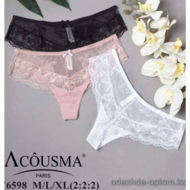 b4-6598-2 Acousma Трусики женские однотонные, M-XL, 1 пачка (6 шт) b4-6598-2 Acousma Трусики женские однотонные, M-XL, 1 пачка (6 шт)