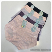 b4-8914 Трусики женские высокие кружевные, стандарт, 1 пачка (10 шт)