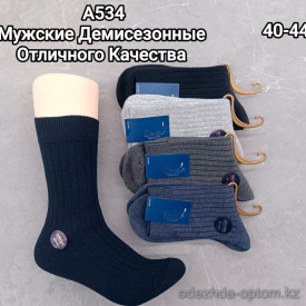 n5-A534 Носки мужские демисезонные, 40-44, 1 пачка (10 пар)