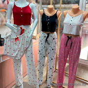 b16-330 Комплект женской пижамы тройка, S-L, 1 пачка (3 шт)