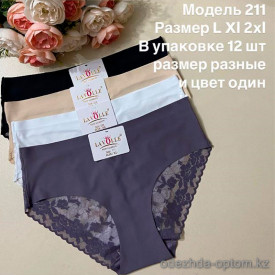 d7-211 Lavolle Трусики женские высокие, L-2XL, 1 пачка (12 шт)