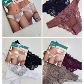 b4-20328 Трусики женские кружевные, L-2XL, 1 пачка (24 шт)