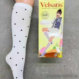 k2-AC171-3-1 Velsatis Детские капроновые гольфы без пятки, 60 ден, 1 пачка (12 пар)