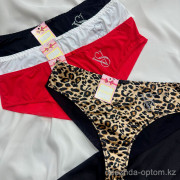 b16-17 Трусики женские стринги, L-2XL, 1 пачка (12 шт)