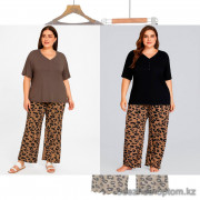 b15-1179-3 Комплект женской одежды: футболка и кюлоты, стандарт (50-58), 1 пачка (3 шт)