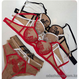 b4-1017 Комплект нижнего белья: бюстгальтер и трусики, 1 пачка (6 шт)