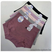 b4-666-3 Трусики женские высокие шортики, стандарт, 1 пачка (10 шт)