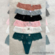 b13-608 Трусики женские стринги, M-L, 1 пачка (11 шт)