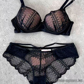 b15-065 Комплект нижнего белья: бюстгальтер и трусики, чашка B, 1 пачка (3 шт)